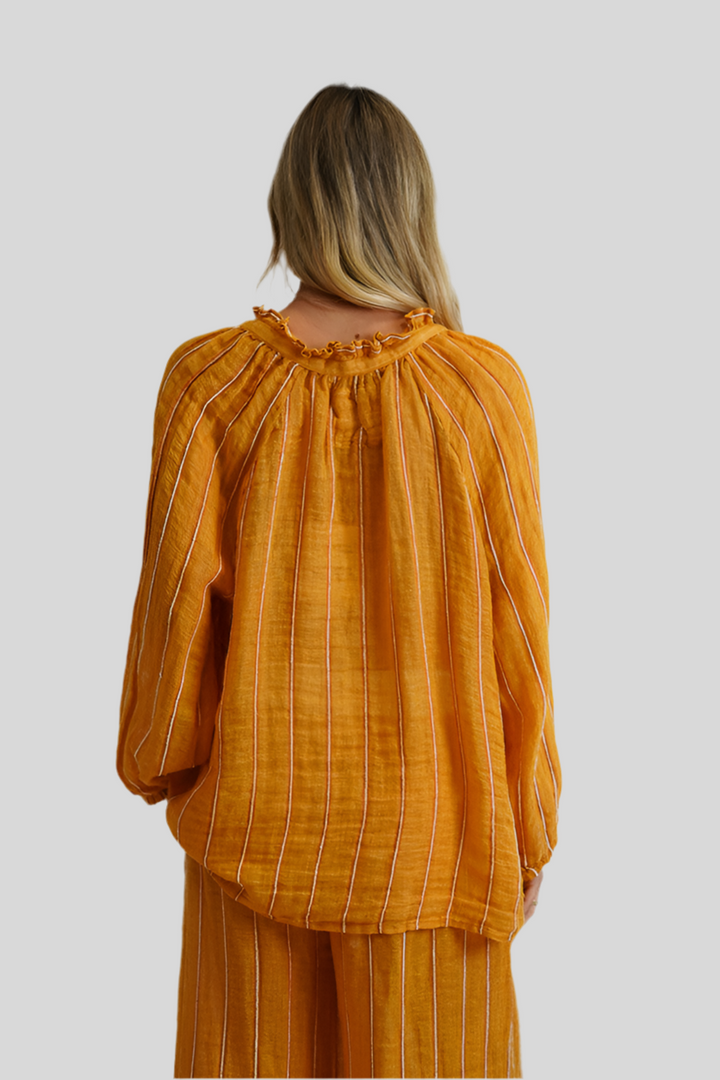 Sussana Top Velvet Stripe