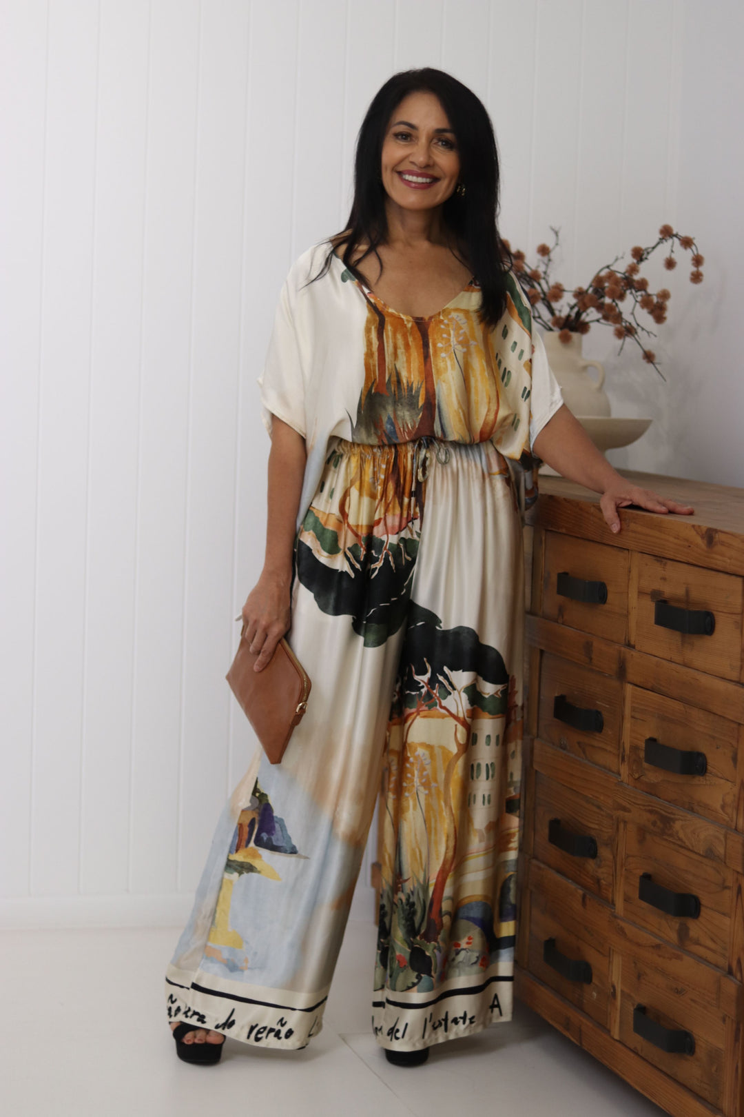 Juliette French Print Top