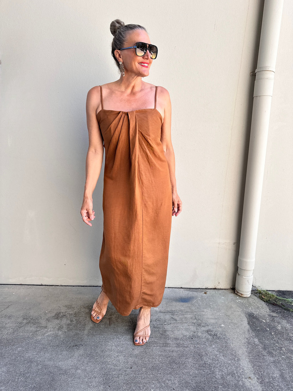 Pleated Bra Dress Sweet Charlotte Studio