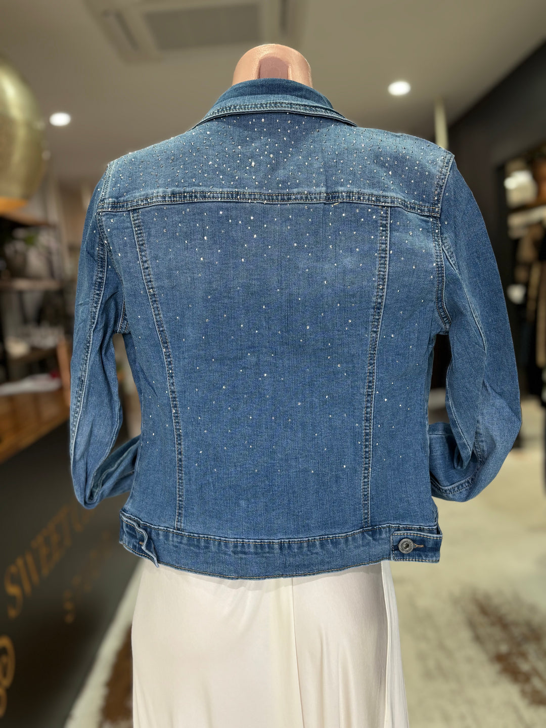 Lila Sparkle Denim Jacket