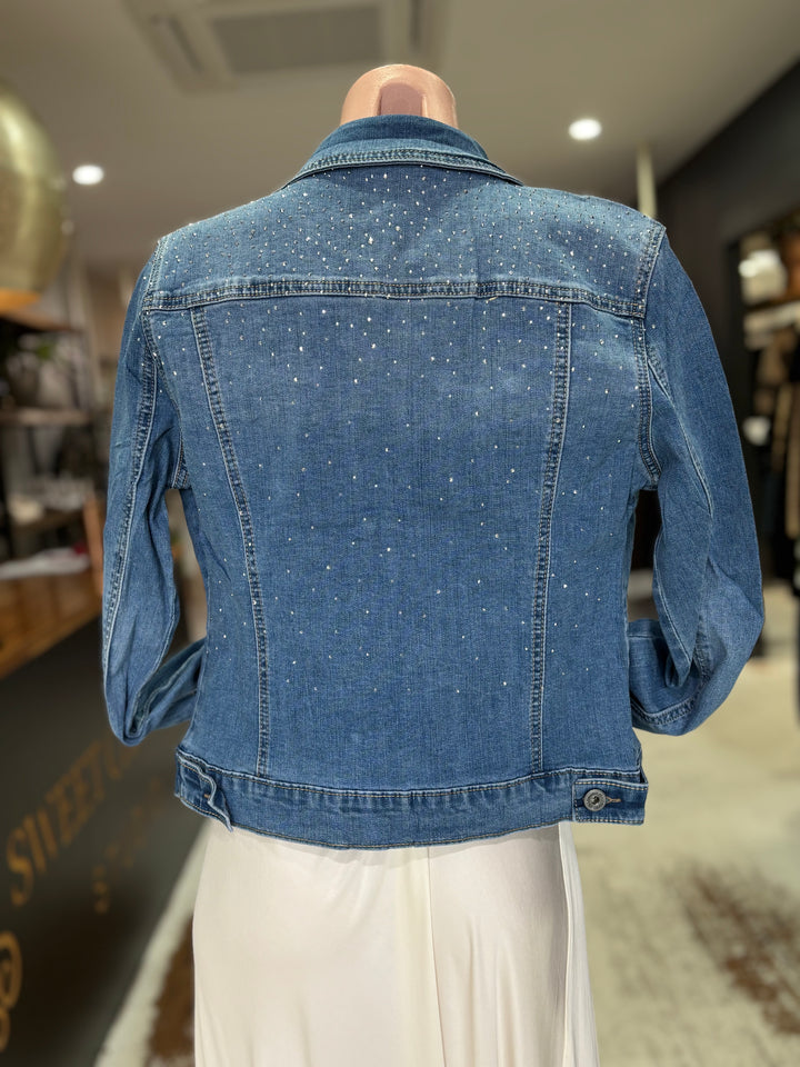 Lila Sparkle Denim Jacket