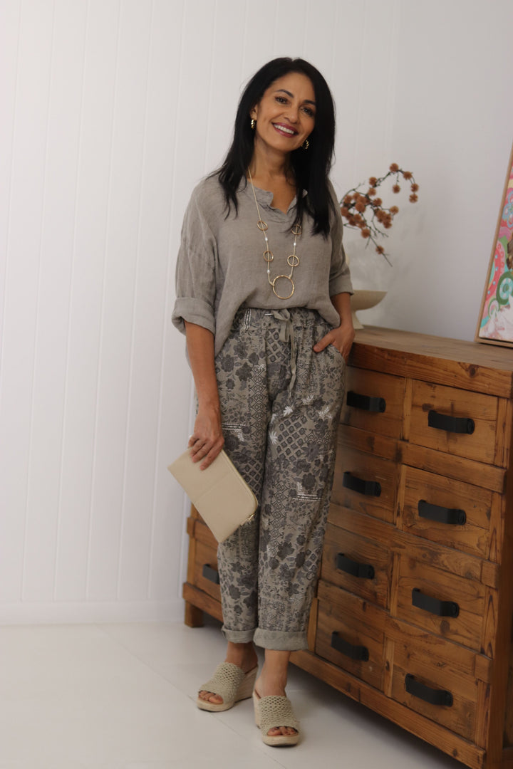 Aria Viscose Print Pant