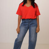 Moon Dance V Neck Tee