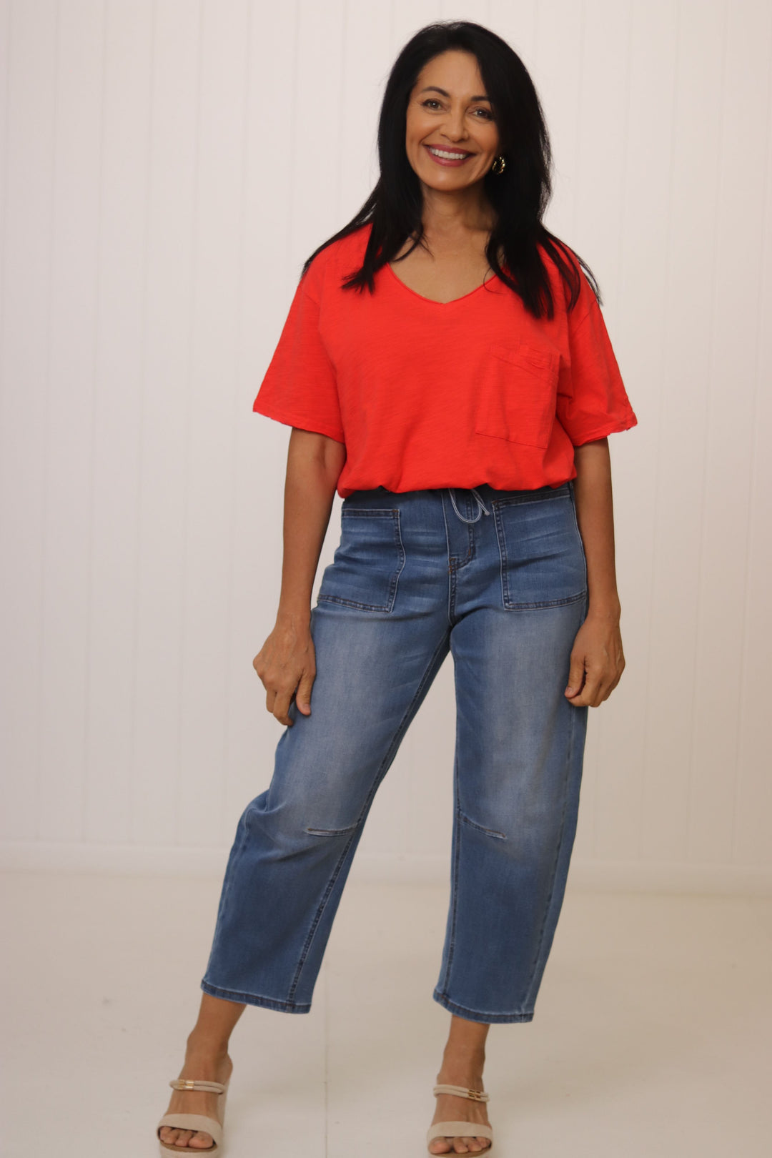 Moon Dance V Neck Tee