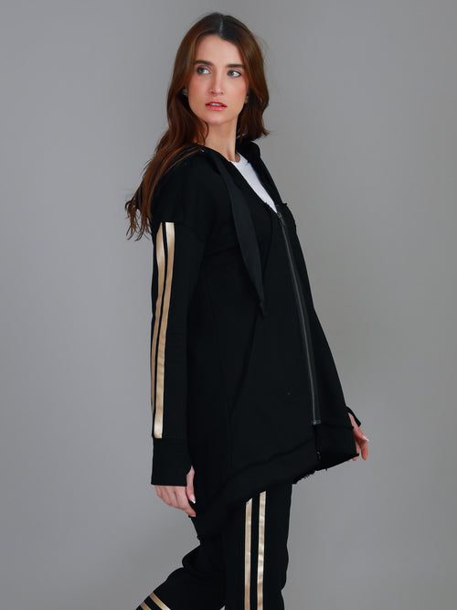 Charlise Gold Side Stripe Jogger