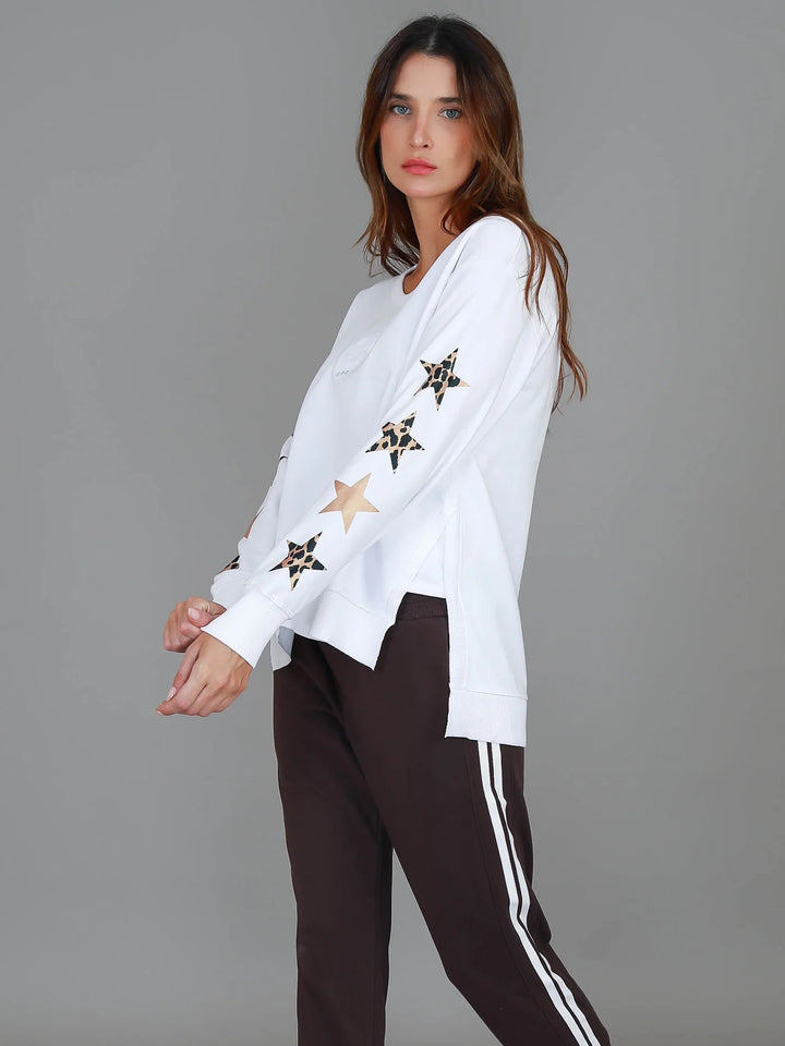 Rhodes Leopard Star Sweater