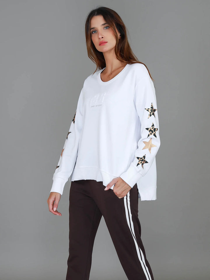 Rhodes Leopard Star Sweater