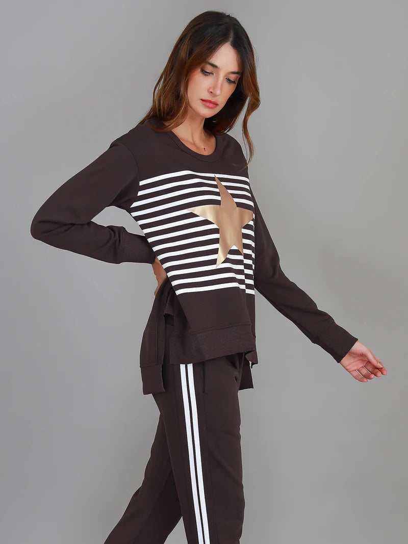 Geneva Stripe Star Sweater