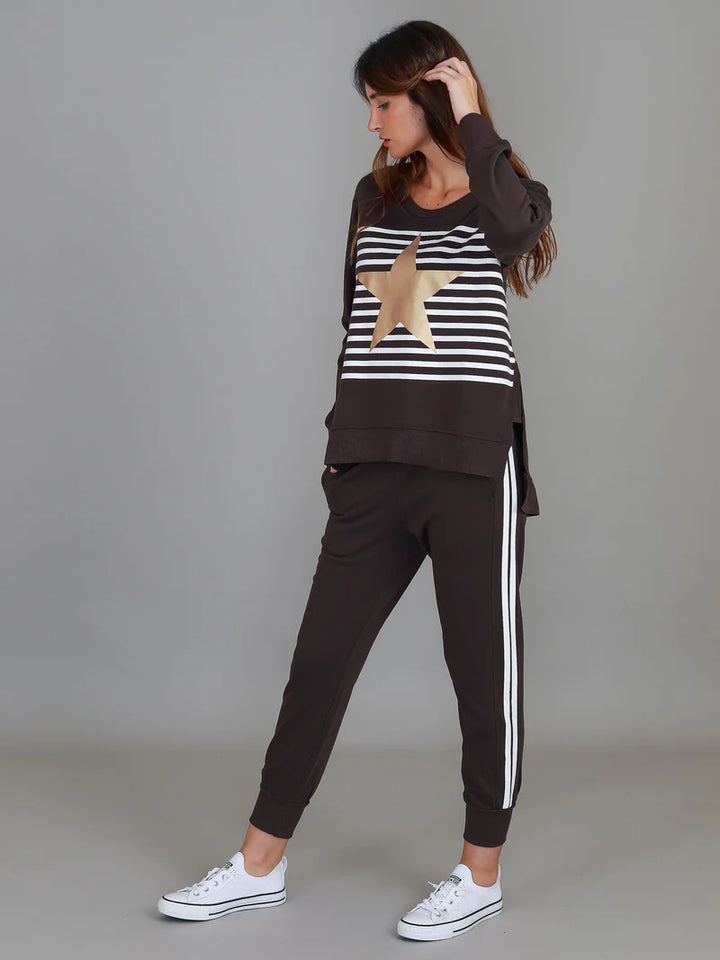 Geneva Stripe Star Sweater