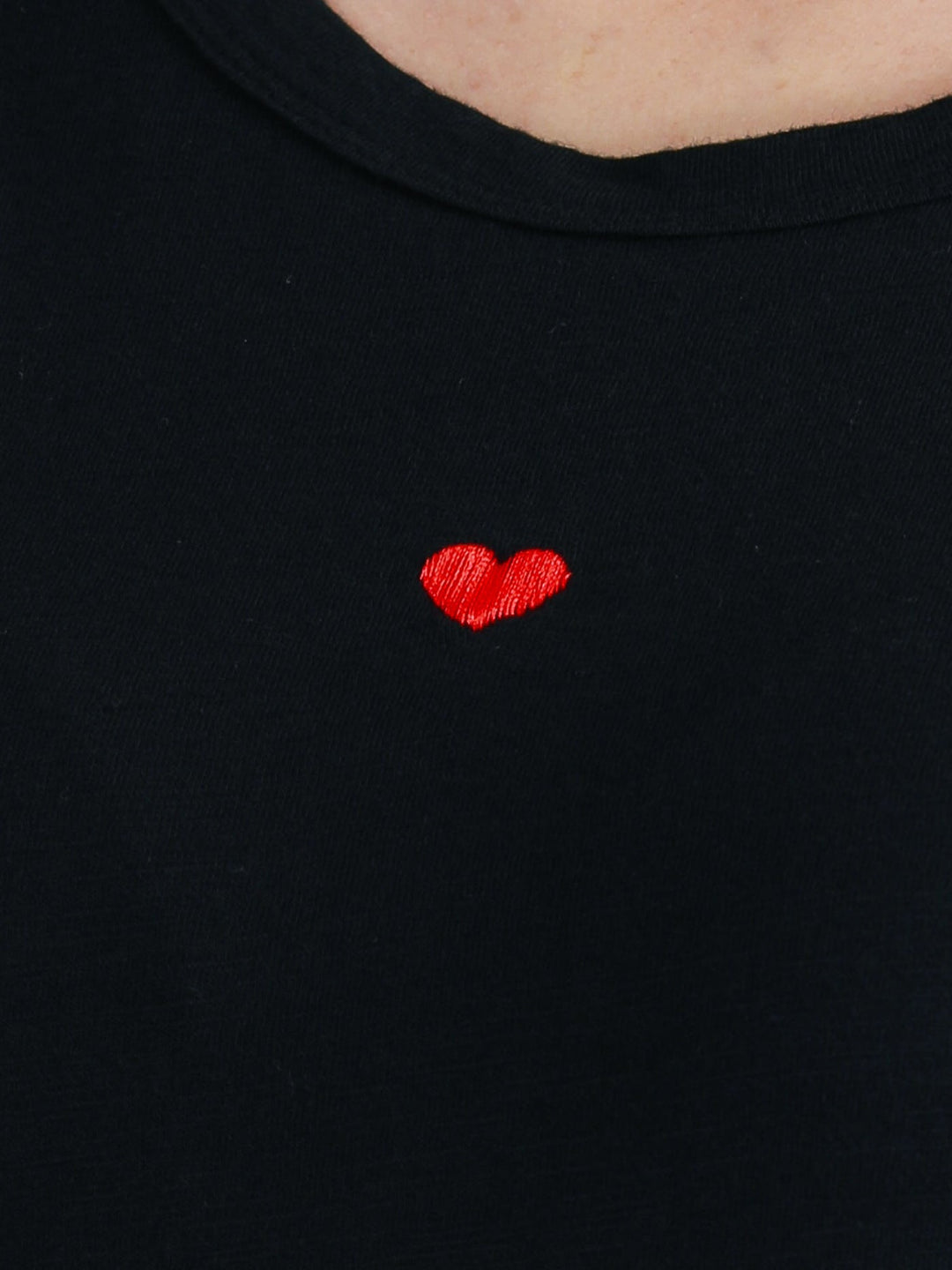 Clyde Embroidered Heart Tee