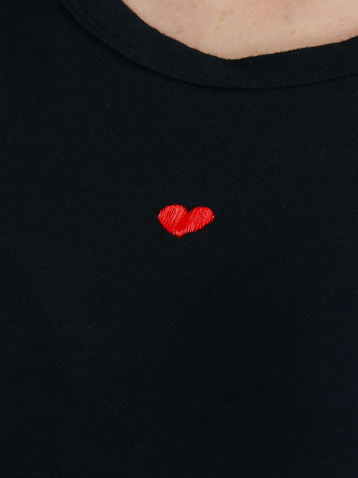 Clyde Embroidered Heart Tee