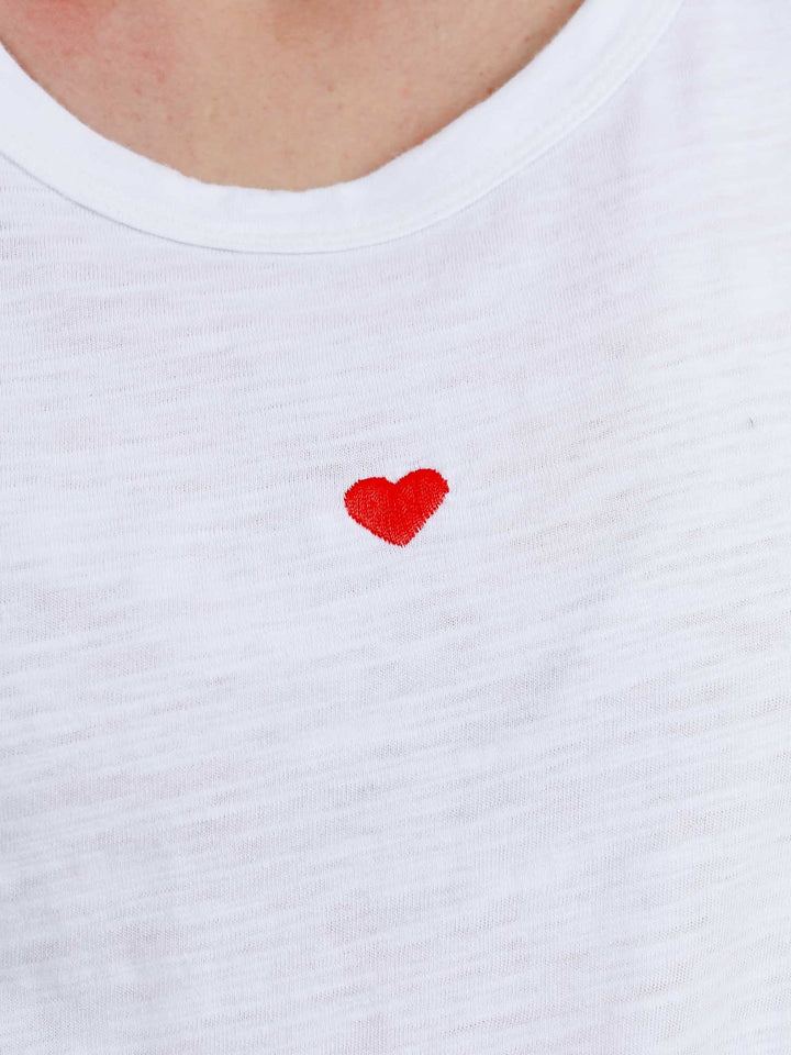 Clyde Embroidered Heart Tee
