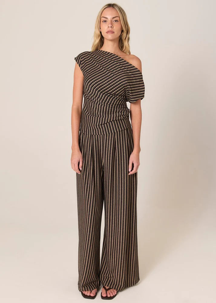 Everlyn Metallic Jersey Top