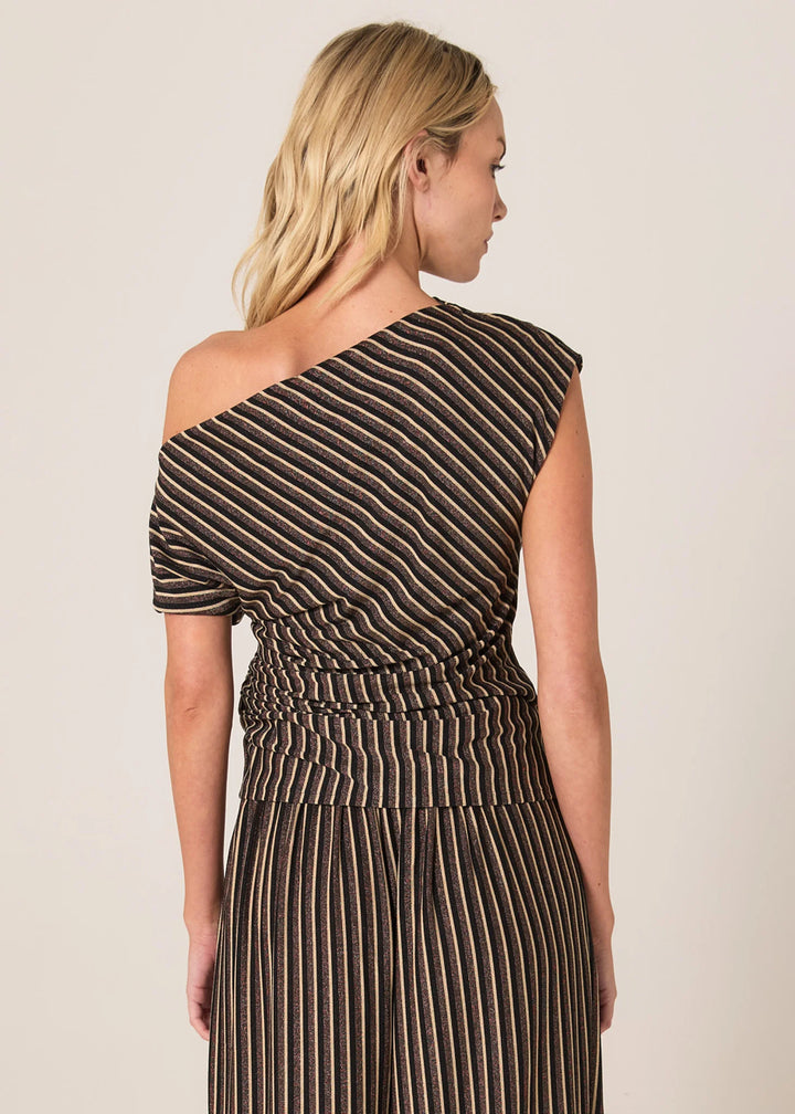 Everlyn Metallic Jersey Top