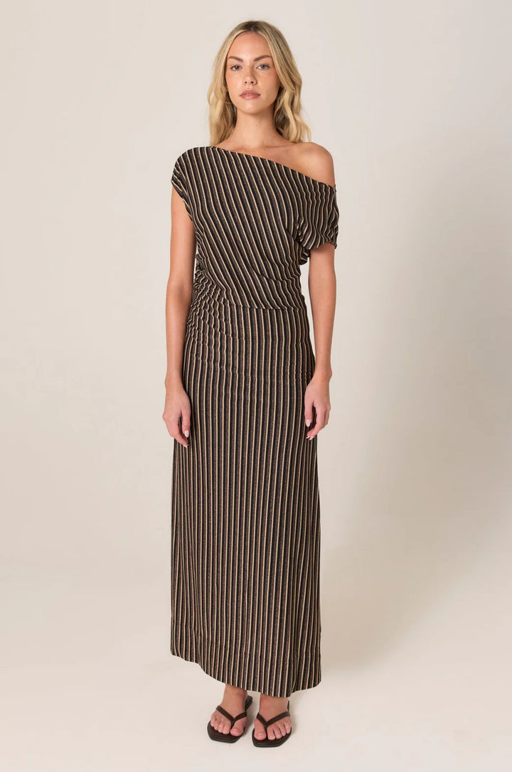 Everlyn Metallic Jersey Dress