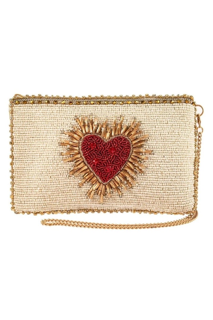 Heart Burst Beaded Bag