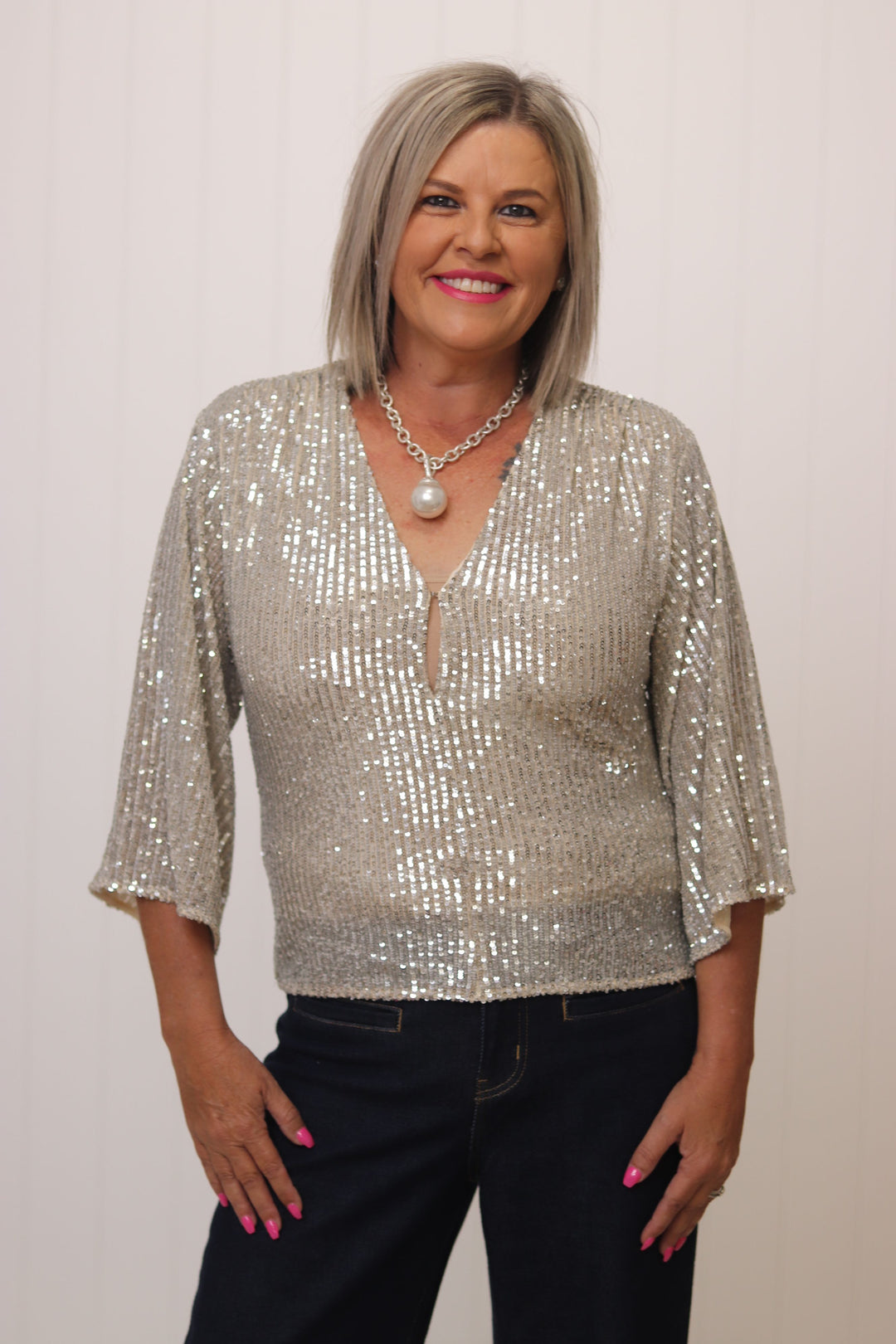 Lover Sequin Blouse