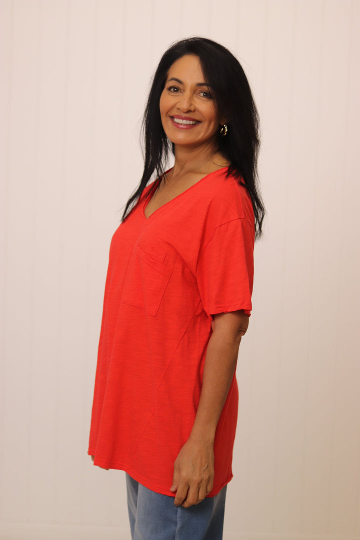 Moon Dance V Neck Tee