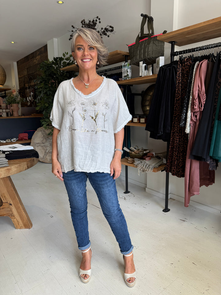 Bloom Linen Tee