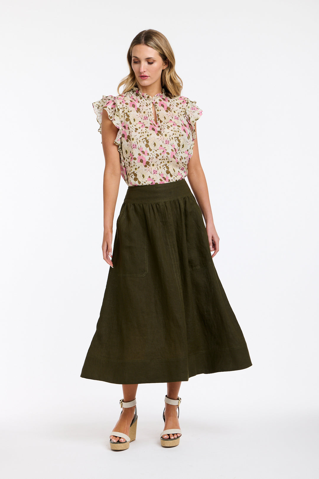 Marion Linen Skirt