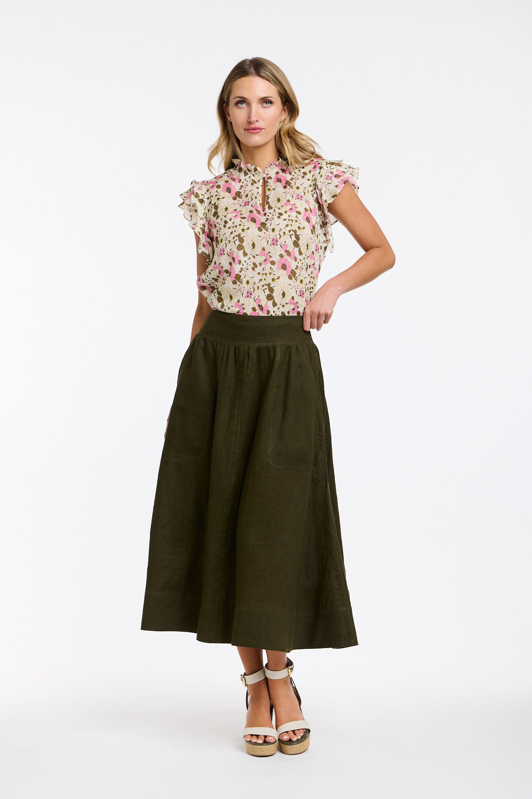 Marion Linen Skirt