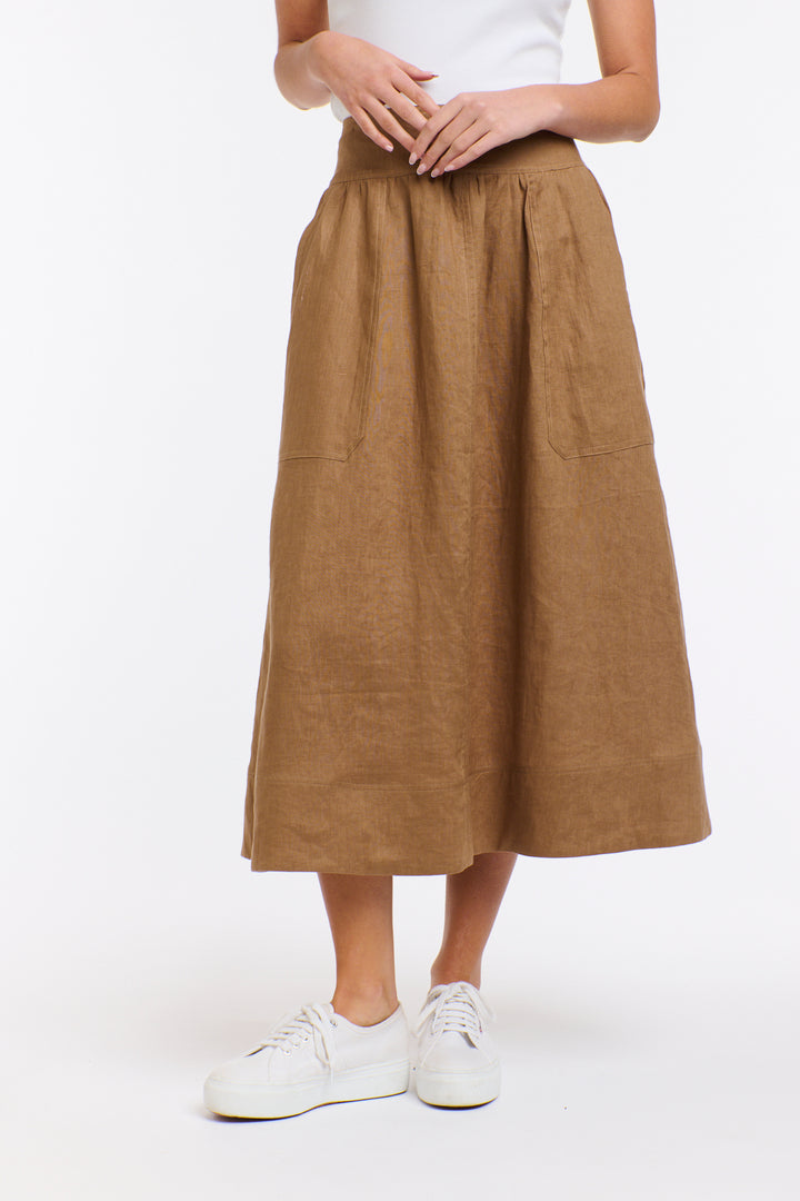 Marion Linen Skirt