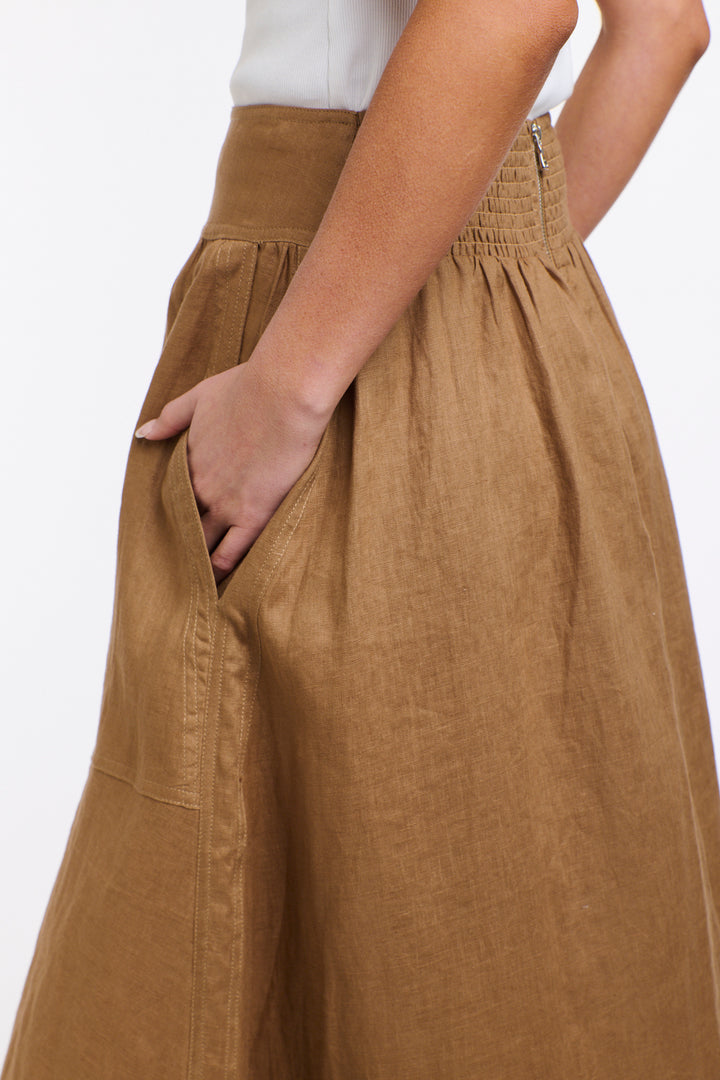 Marion Linen Skirt