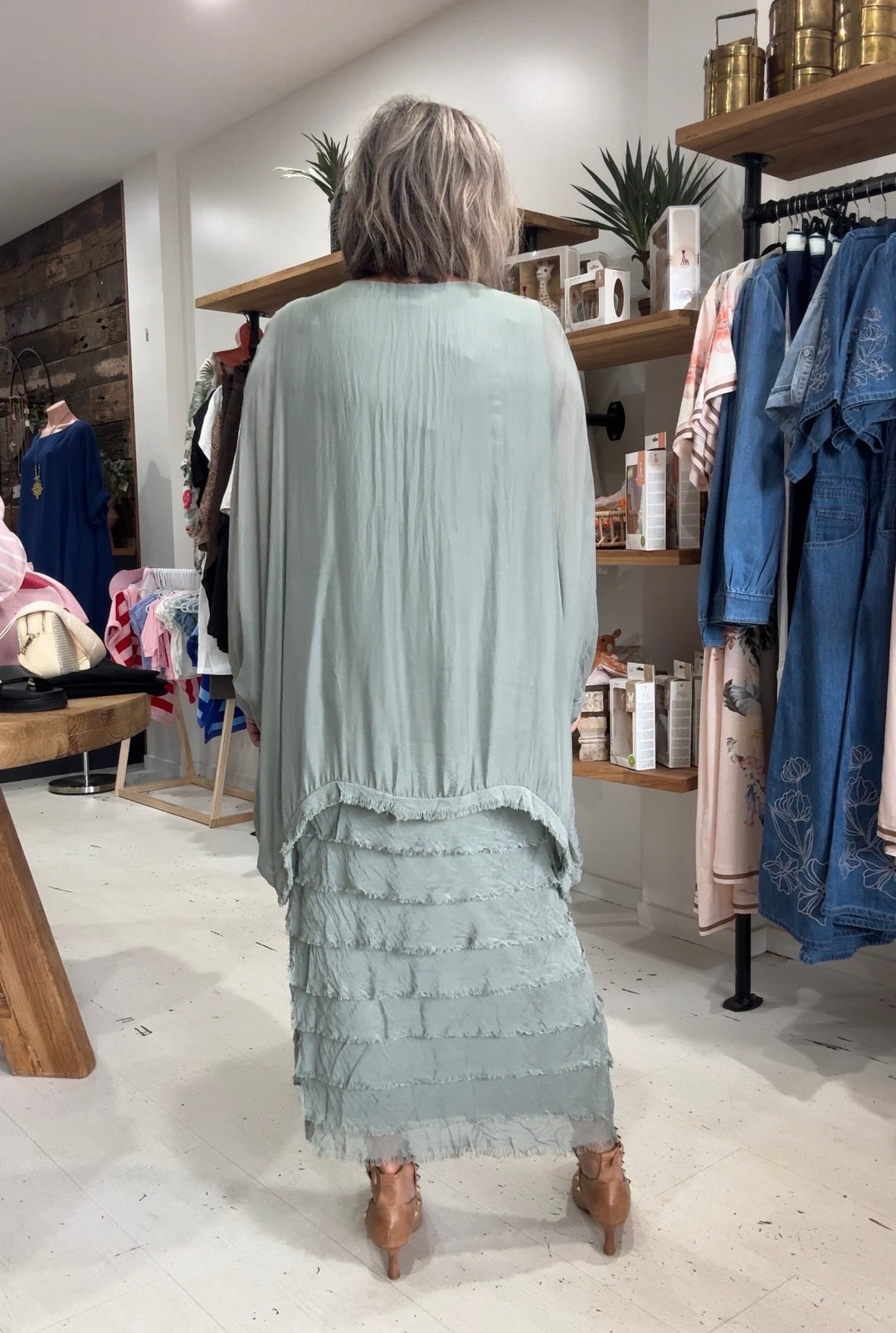 Ella Silk Layers Dress