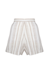 Stripe Linen Shorts