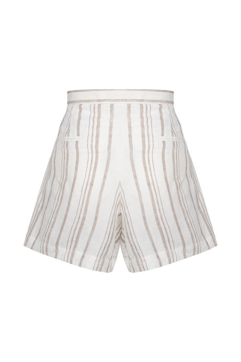 Stripe Linen Shorts