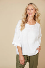 Studio Relaxed Top White