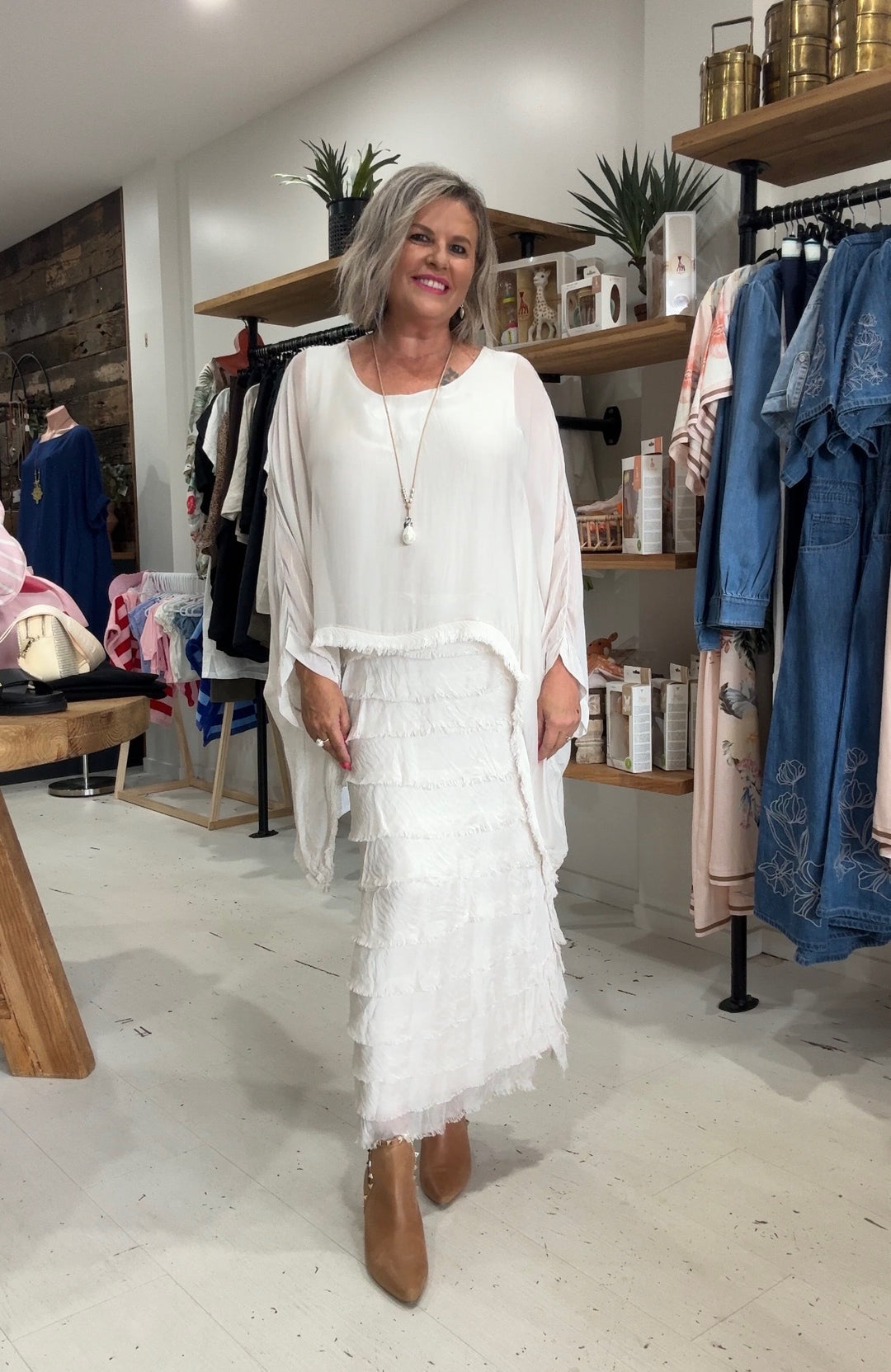 Ella Silk Layers Dress