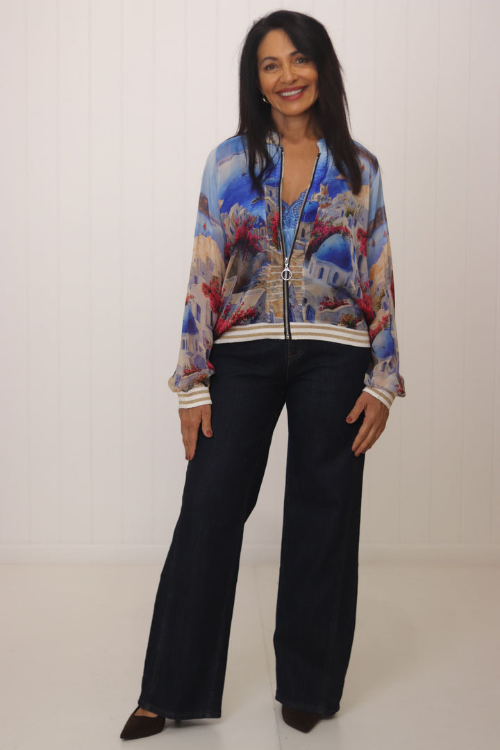 Greece Silk Bomber