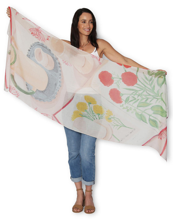 Small Scarf Milky Tea