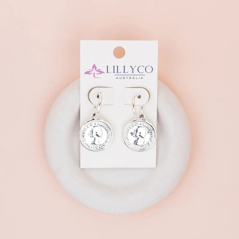 Coin Drop Earrings