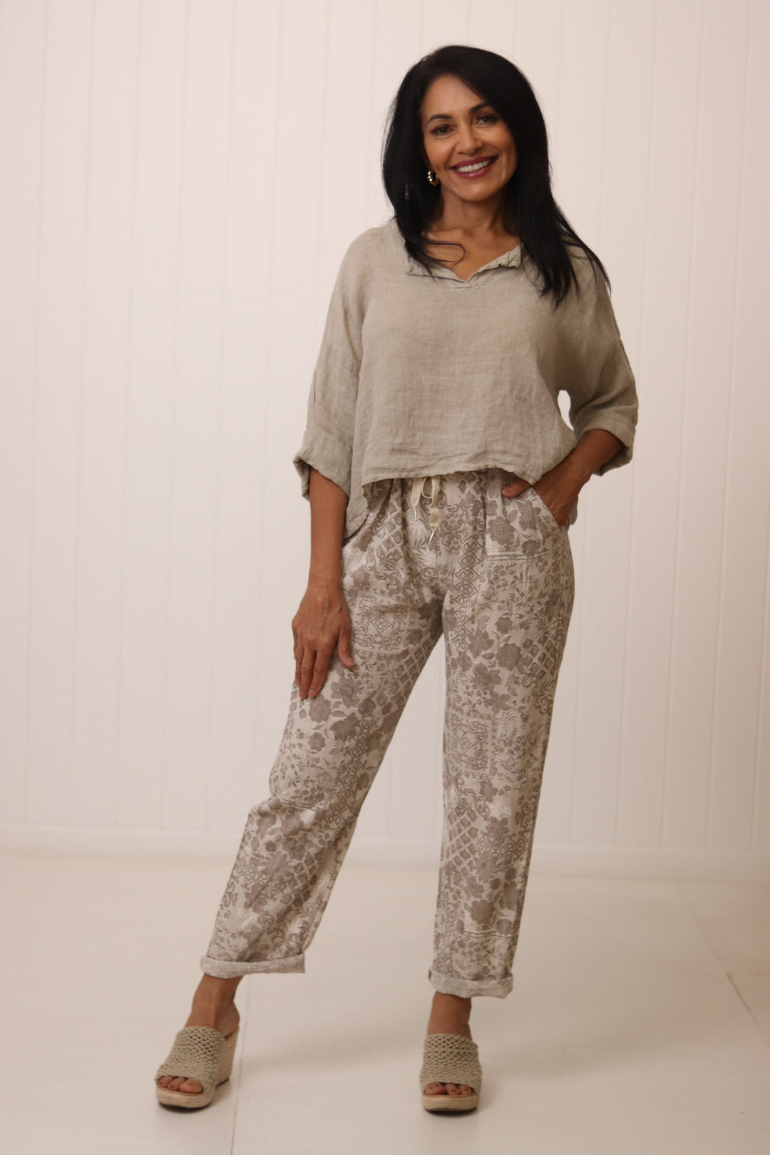 Sarah Round Neck Top