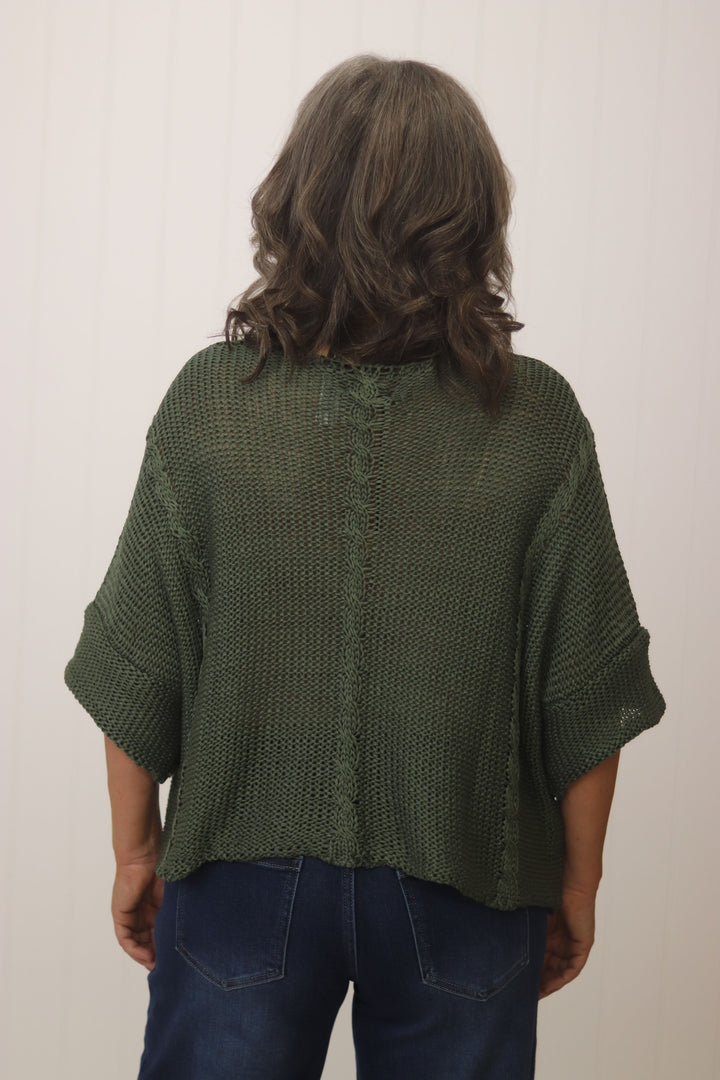 Viv Cable Knit Top