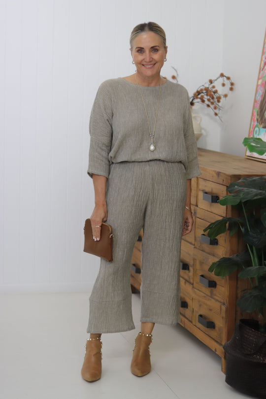 Hinley Textured Top Sleeved
