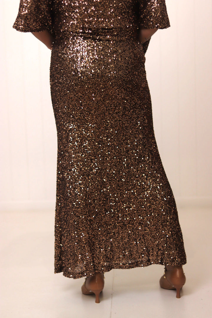 Donna Sequin Skirt