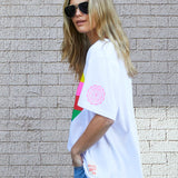 Rainbow Heart Tee - White