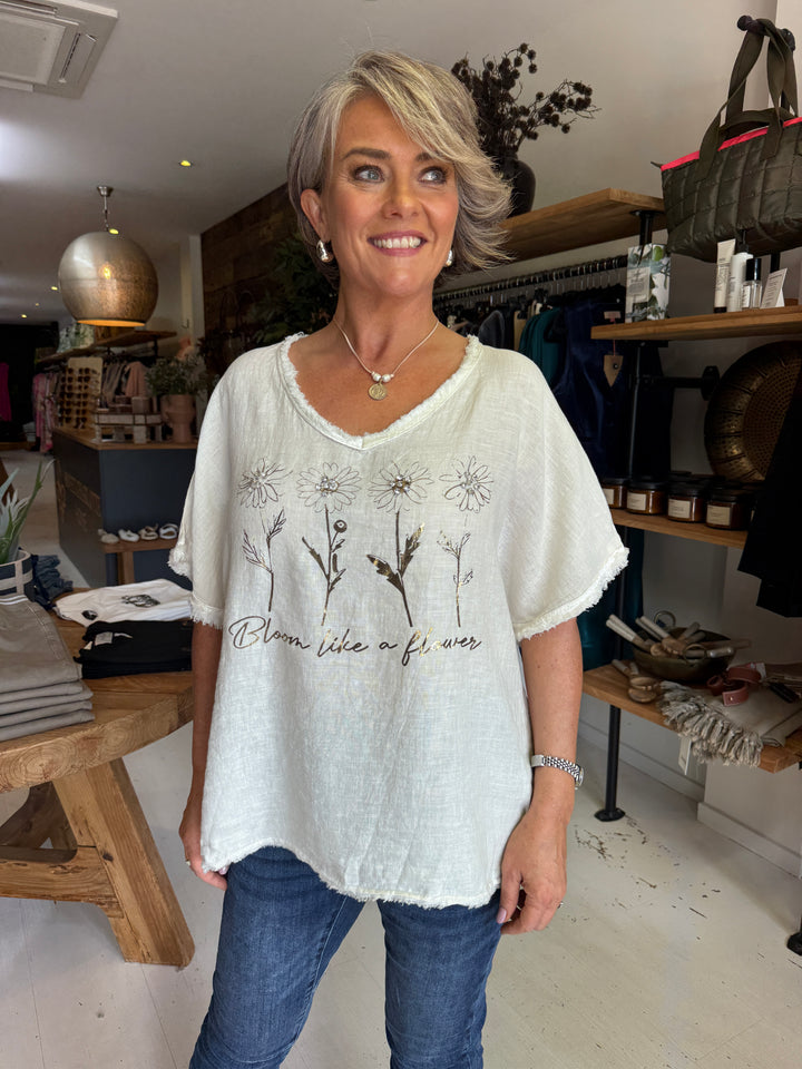 Bloom Linen Tee