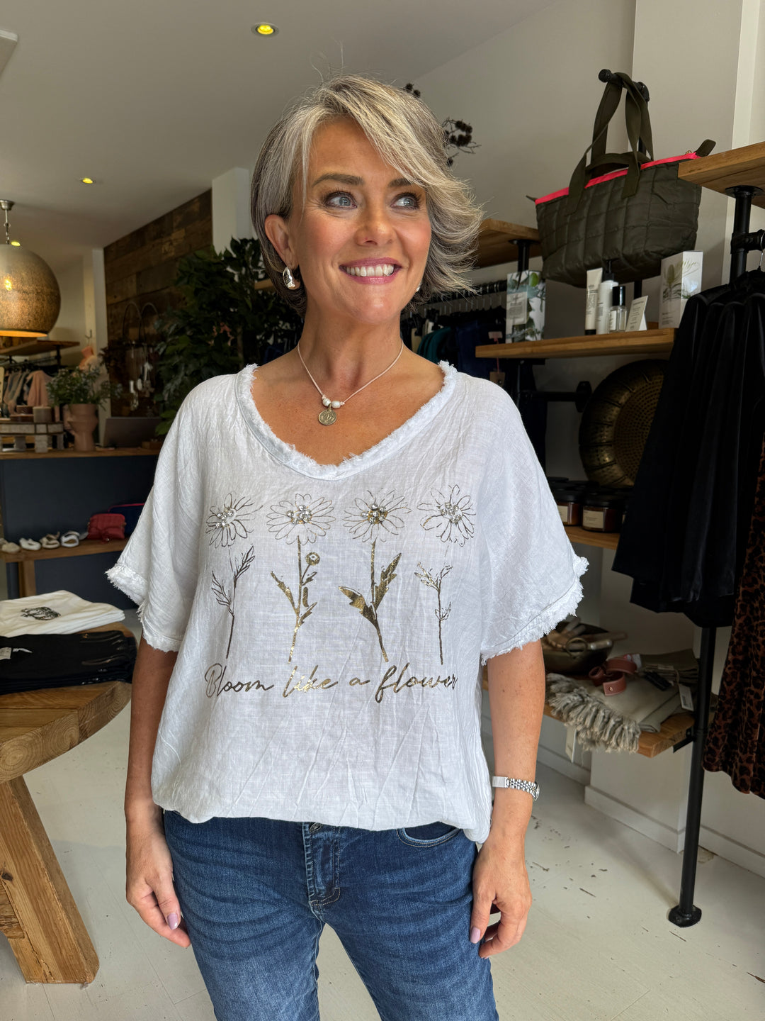 Bloom Linen Tee
