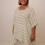 Luna Woven Top Stripe