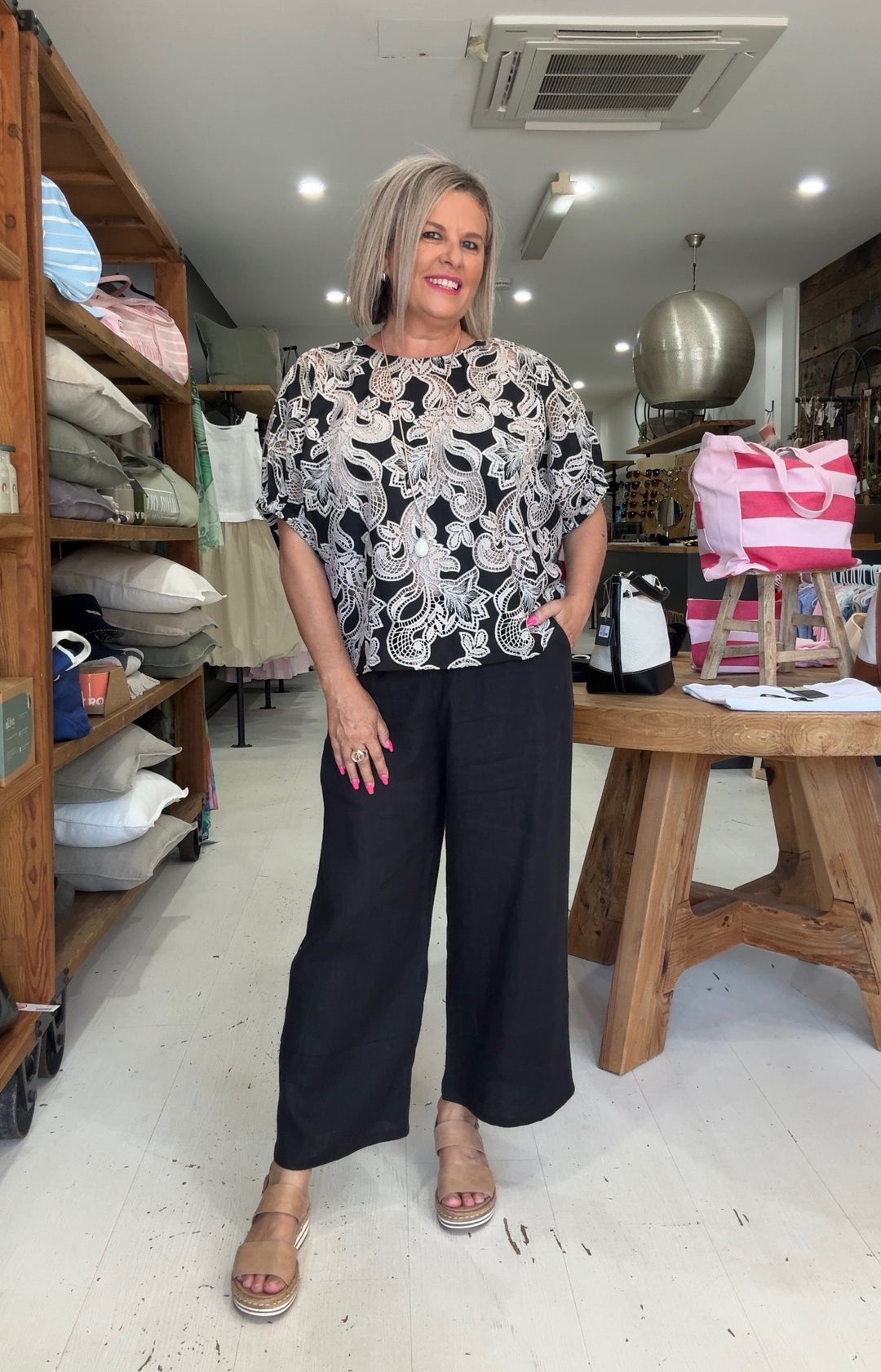 Kristie Top Embroidery