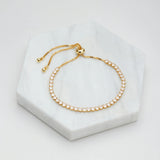 Nikki Gold Tennis Bracelet