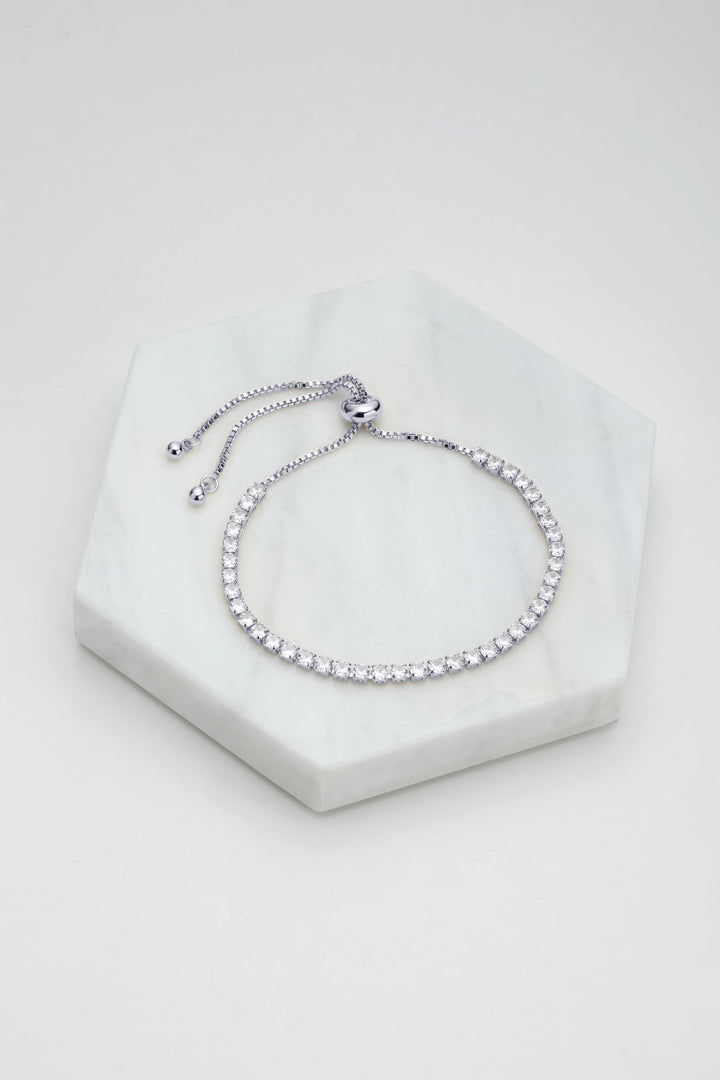 Nikki Silver Tennis Bracelet