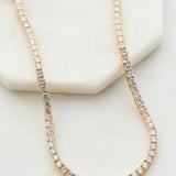 Dani Gold Tennis Necklace