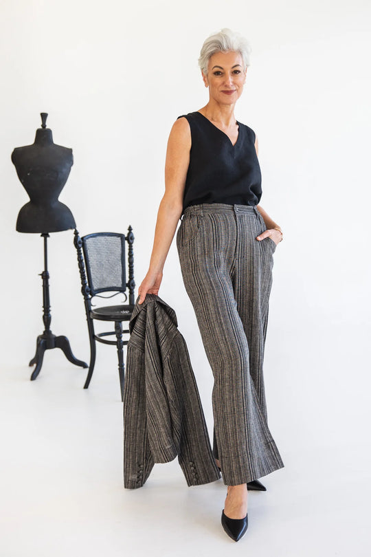 Bowie Pant Raven Stripe