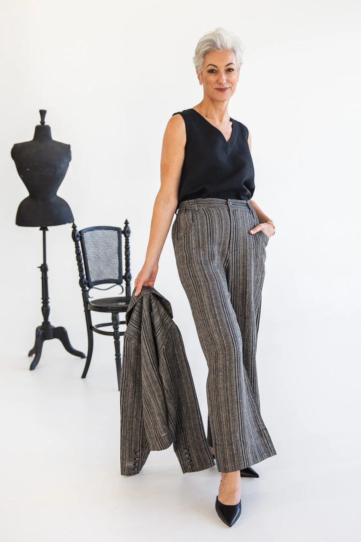 Bowie Pant Raven Stripe