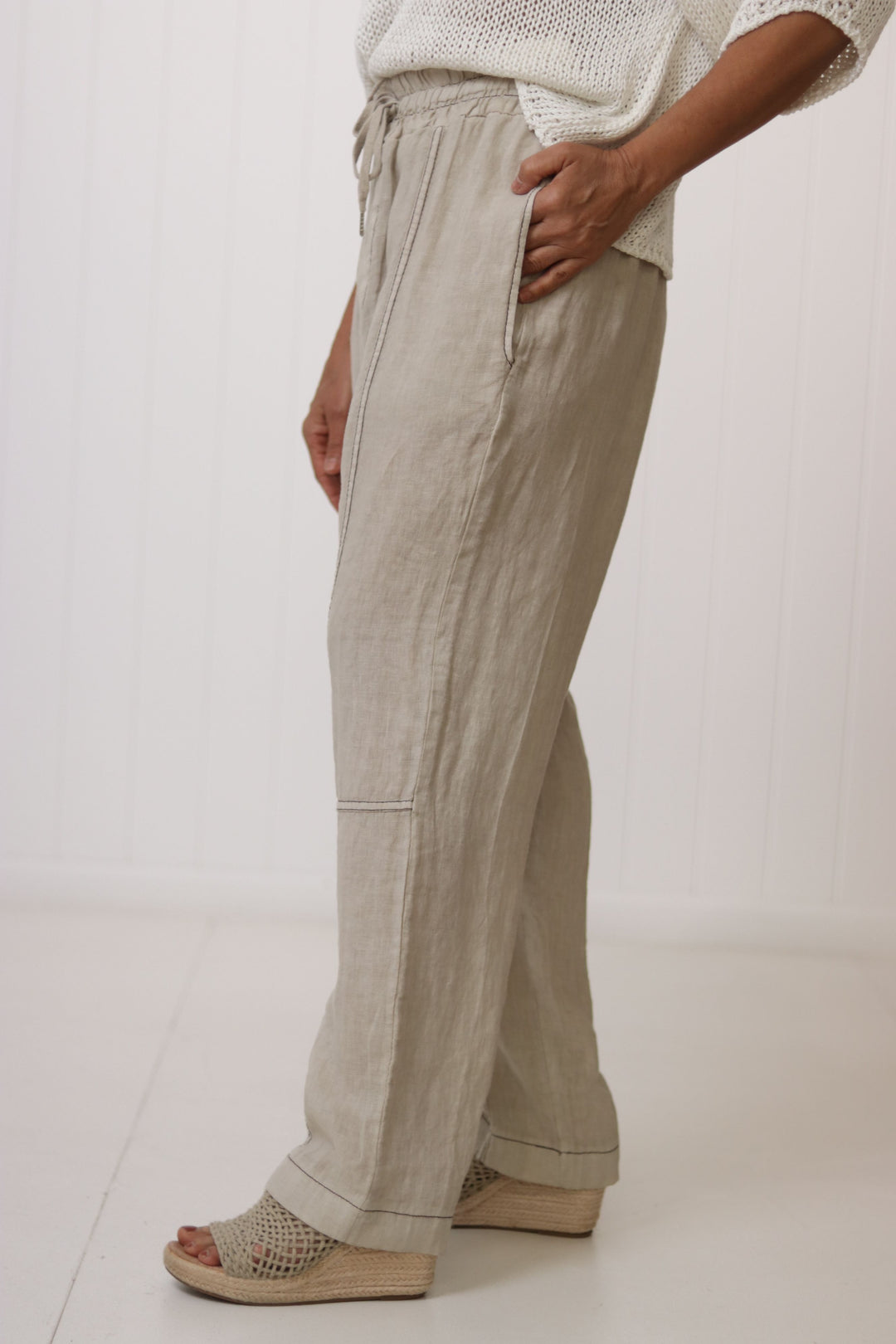 Kinsley Linen Pant w Pockets